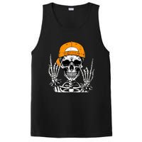 Rock Skeleton Cool Rocker Halloween PosiCharge Competitor Tank