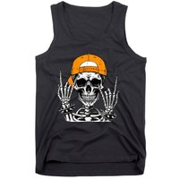 Rock Skeleton Cool Rocker Halloween Tank Top