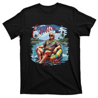 Retro Summer Chillin Like A Felon Trump For President 2024 T-Shirt