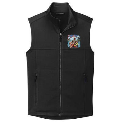 Retro Summer Chillin Like A Felon Trump For President 2024 Collective Smooth Fleece Vest