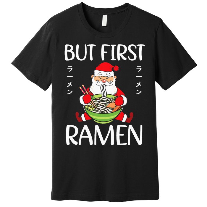 Ra Santa Christmas Manga Japanese Cute Anime Xmas Noodles Premium T-Shirt