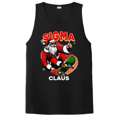 Retro Sigma Claus Funny Santa Clause Skating Board Xmas PosiCharge Competitor Tank