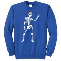 Rocker Skeleton Cap Skater Cool Halloween Punk Rock Funny Gift Sweatshirt