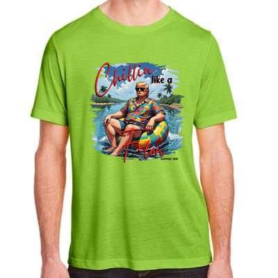 Retro Summer Chillin Like A Felon Trump For President 2024 Adult ChromaSoft Performance T-Shirt