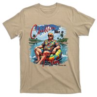 Retro Summer Chillin Like A Felon Trump For President 2024 T-Shirt