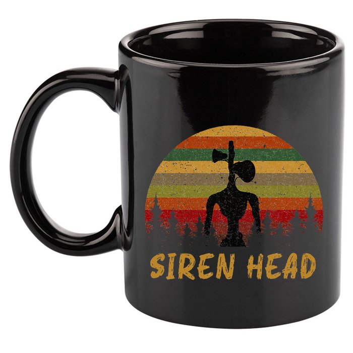 Retro Supernatural Cryptid Siren Head 11oz C Handle Ceramic Mug