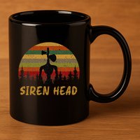 Retro Supernatural Cryptid Siren Head 11oz C Handle Ceramic Mug