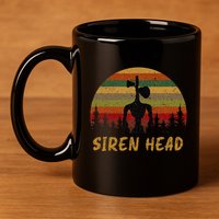 Retro Supernatural Cryptid Siren Head 11oz C Handle Ceramic Mug