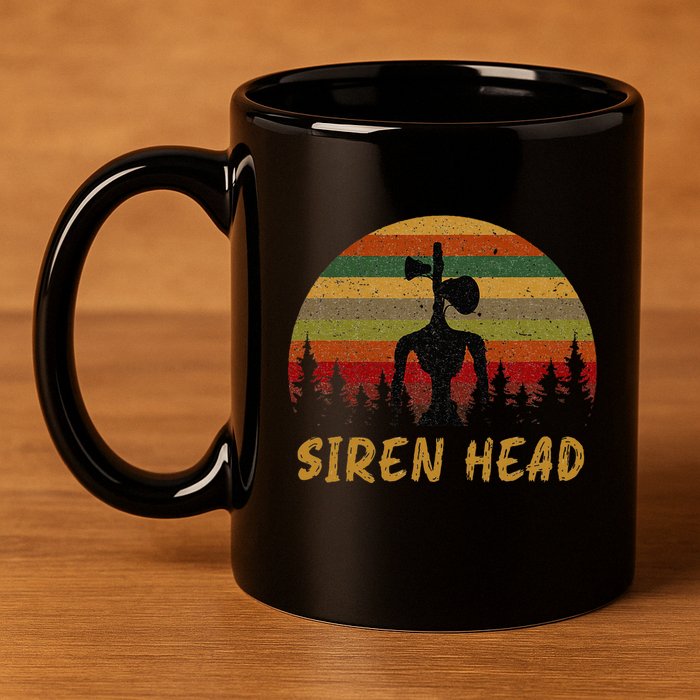 Retro Supernatural Cryptid Siren Head 11oz C Handle Ceramic Mug