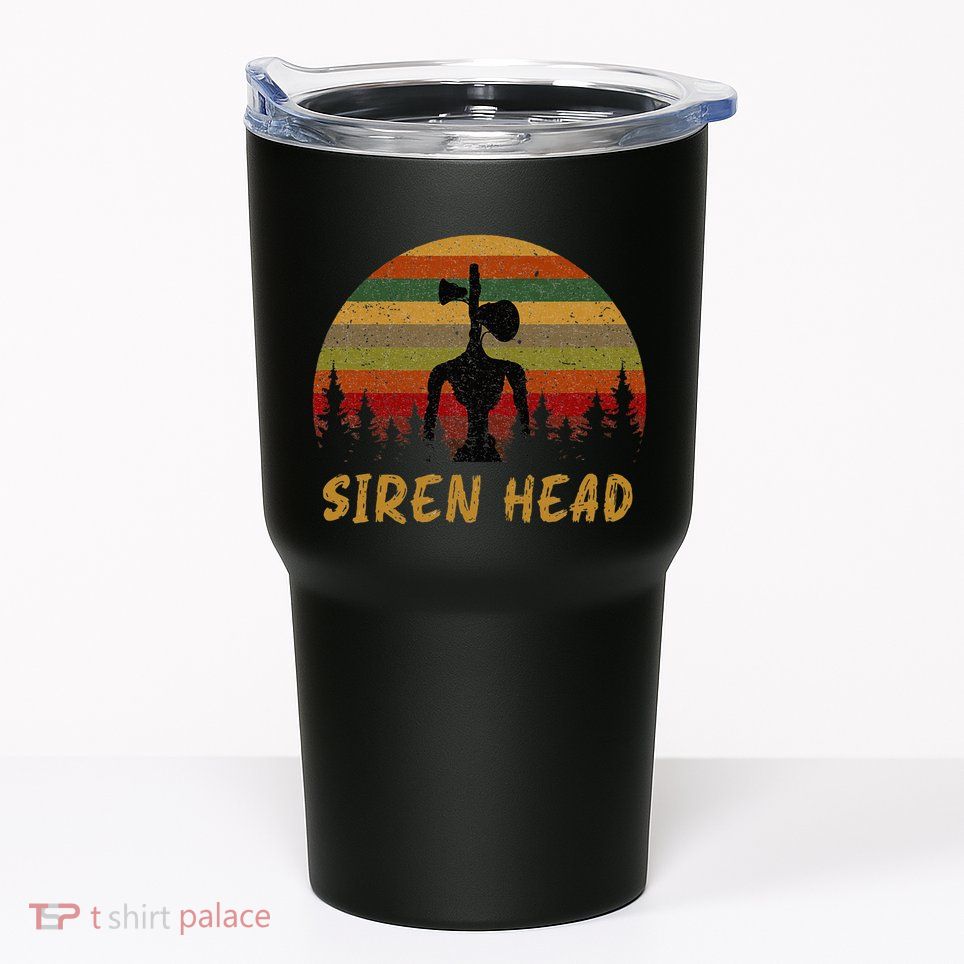 Retro Supernatural Cryptid Siren Head Tumbler