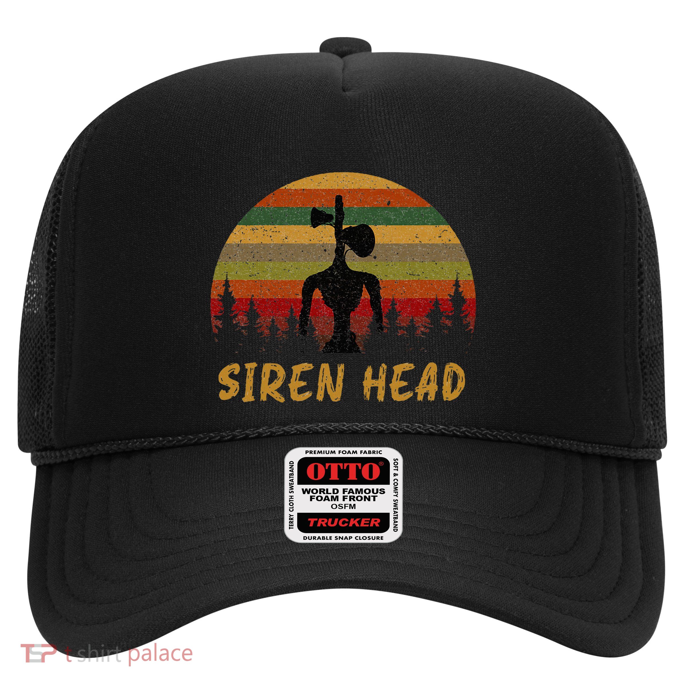 Retro Supernatural Cryptid Siren Head Trucker Hat