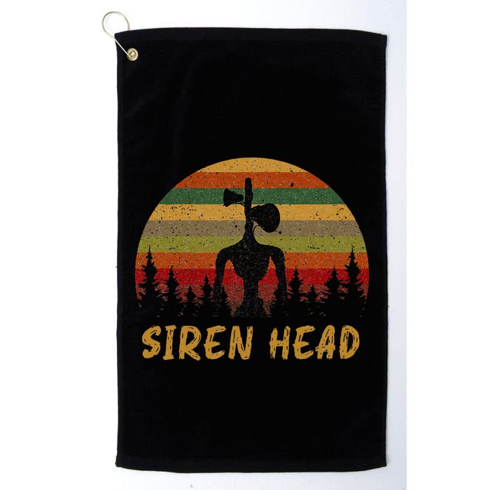 Retro Supernatural Cryptid Siren Head Golf Towel