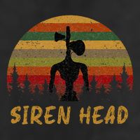 Retro Supernatural Cryptid Siren Head Golf Towel