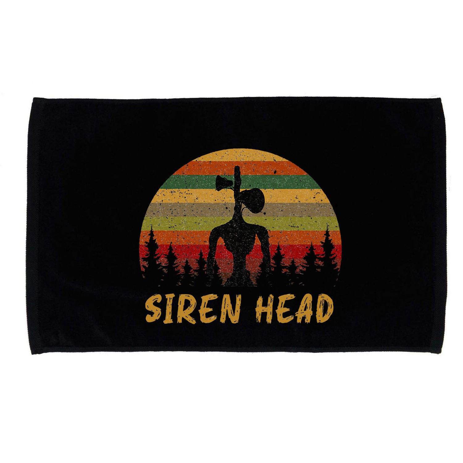 Retro Supernatural Cryptid Siren Head Microfiber Hand Towel