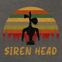 Retro Supernatural Cryptid Siren Head Cotton Canvas Backpack