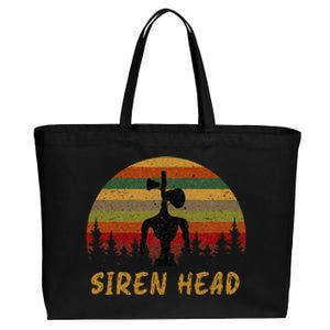 Retro Supernatural Cryptid Siren Head Cotton Canvas Jumbo Tote