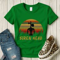 Retro Supernatural Cryptid Siren Head Womens T-Shirt