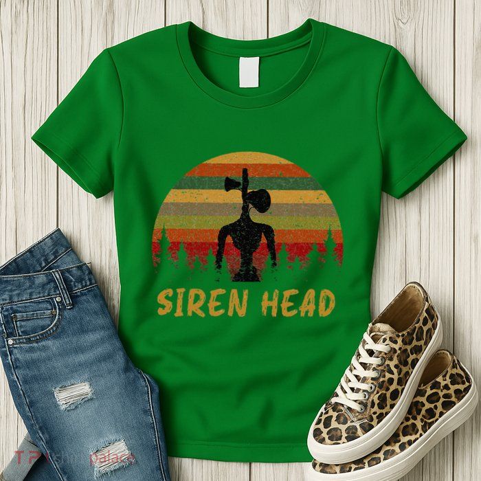 Retro Supernatural Cryptid Siren Head Womens T-Shirt