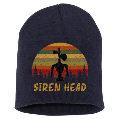 Retro Supernatural Cryptid Siren Head Short Acrylic Beanie