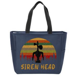 Retro Supernatural Cryptid Siren Head Zip Tote Bag