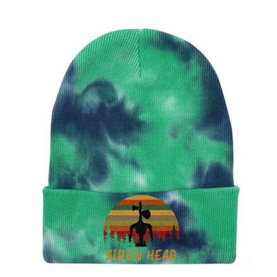 Retro Supernatural Cryptid Siren Head Tie Dye 12in Knit Beanie