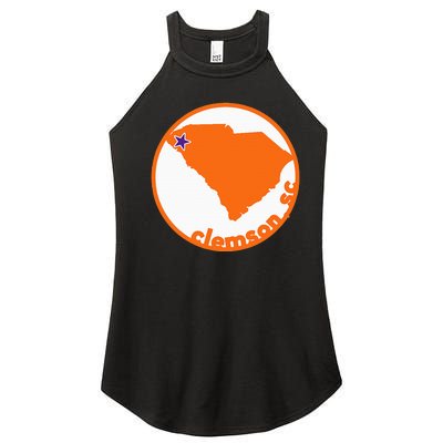 Retro South Carolina City Of Clemson Women’s Perfect Tri Rocker Tank