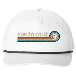 Retro Santa Cruz California Surfing Santa Cruz Snapback Five-Panel Rope Hat