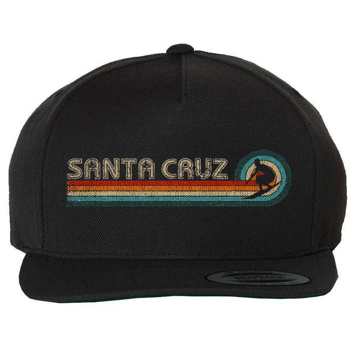 Retro Santa Cruz California Surfing Santa Cruz Wool Snapback Cap