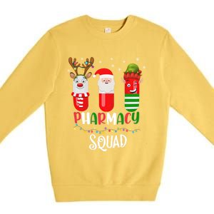 Reindeer Santa Claus Pharmacy Crew Christmas Gift Premium Crewneck Sweatshirt