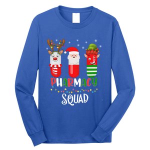 Reindeer Santa Claus Pharmacy Crew Christmas Gift Long Sleeve Shirt