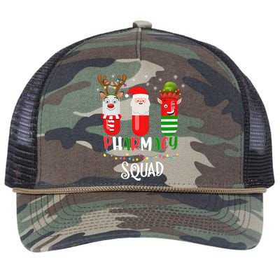 Reindeer Santa Claus Pharmacy Crew Christmas Gift Retro Rope Trucker Hat Cap