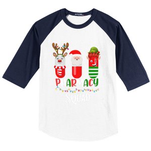 Reindeer Santa Claus Pharmacy Crew Christmas Gift Baseball Sleeve Shirt