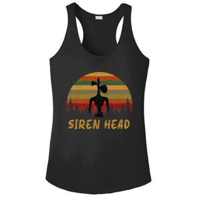 Retro Supernatural Cryptid Siren Head Ladies PosiCharge Competitor Racerback Tank