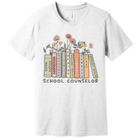 Retro School Counselor Therapisttal Health Advocate Premium T-Shirt