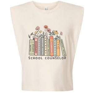 Retro School Counselor Therapisttal Health Advocate Garment-Dyed Women's Muscle Tee