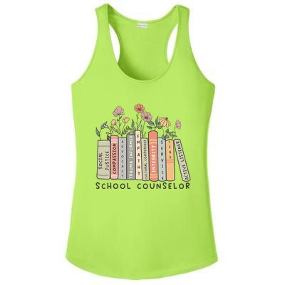 Retro School Counselor Therapisttal Health Advocate Ladies PosiCharge Competitor Racerback Tank