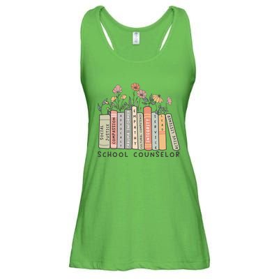 Retro School Counselor Therapisttal Health Advocate Ladies Essential Flowy Tank