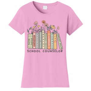 Retro School Counselor Therapisttal Health Advocate Women's T-Shirt