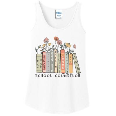 Retro School Counselor Therapisttal Health Advocate Ladies Essential Tank