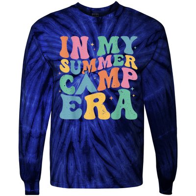 Retro Summer Camper Women Groovy In My Summer Camp Era Tie-Dye Long Sleeve Shirt