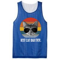 Retro Style Cagift Best Cat Dad Ever Funny Gift Mesh Reversible Basketball Jersey Tank