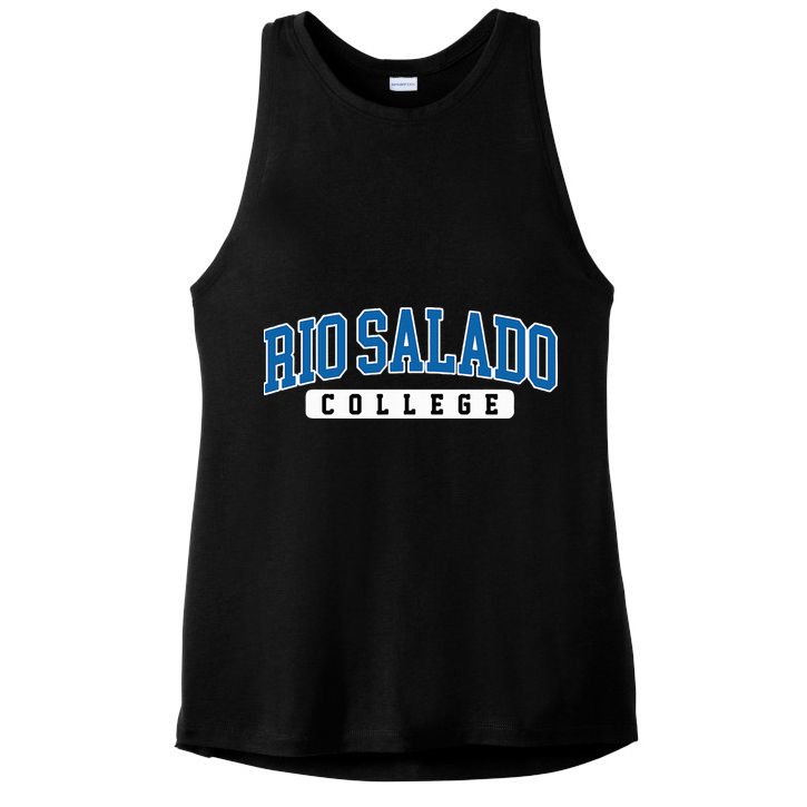 Rio Salado College Arch Vintage Design Ladies PosiCharge Tri-Blend Wicking Tank