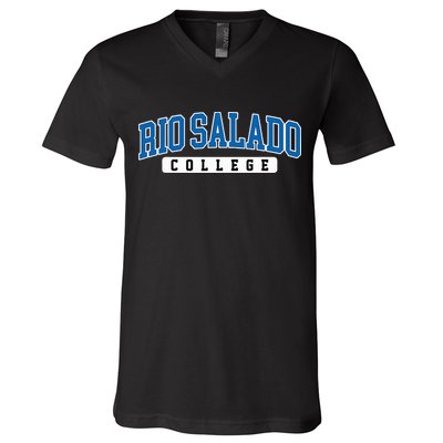 Rio Salado College Arch Vintage Design V-Neck T-Shirt