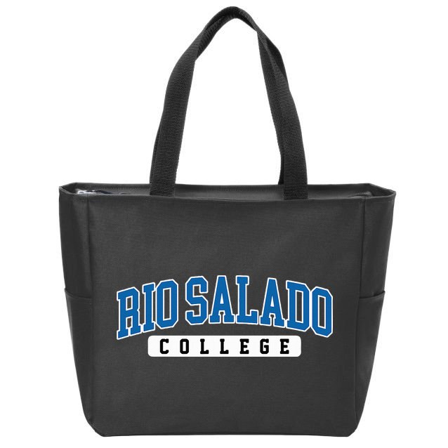Rio Salado College Arch Vintage Design Zip Tote Bag