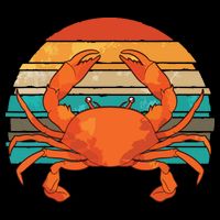 Retro Seafood Crab Lover Crabbing Sea Animal Crab Impact Tech Backpack