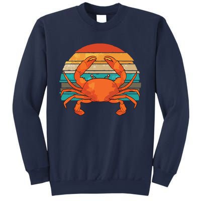 Retro Seafood Crab Lover Crabbing Sea Animal Crab Sweatshirt