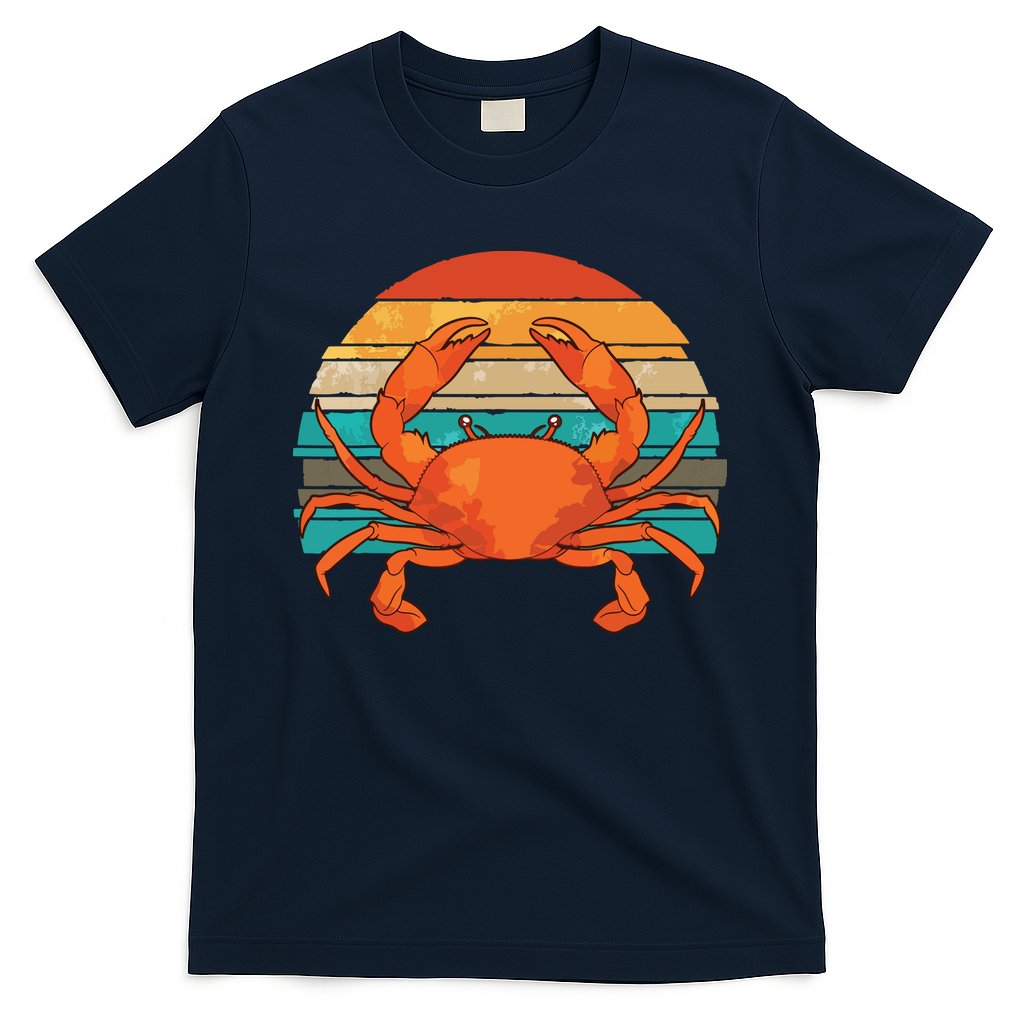 Retro Seafood Crab Lover Crabbing Sea Animal Crab T-Shirt