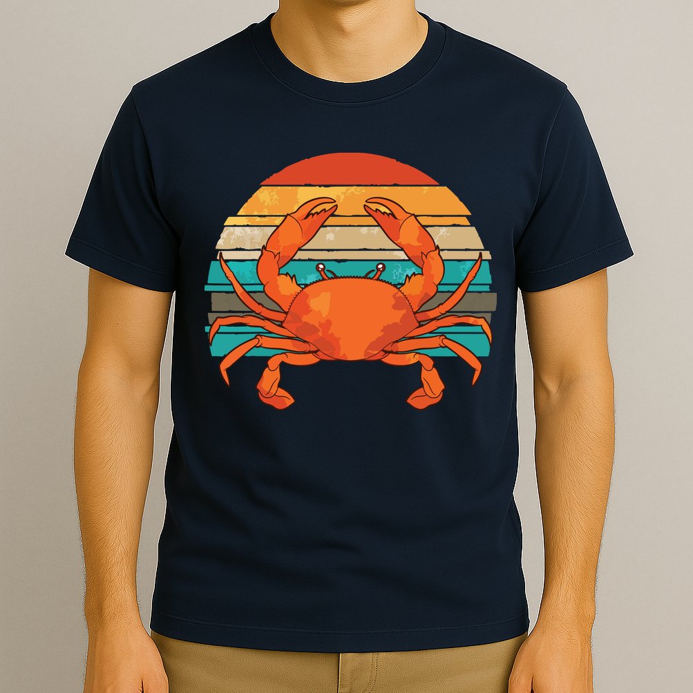 Retro Seafood Crab Lover Crabbing Sea Animal Crab T-Shirt