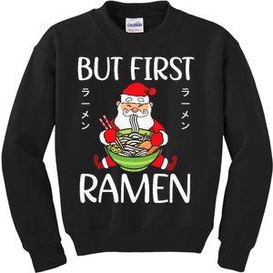 Ra Santa Christmas Manga Japanese Cute Anime Xmas Noodles Kids Sweatshirt