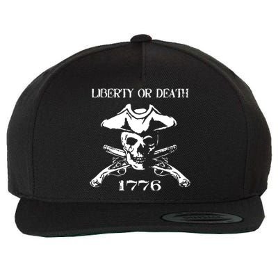 Revolutionary Skull Crossbones Flintlock Cool Wool Snapback Cap